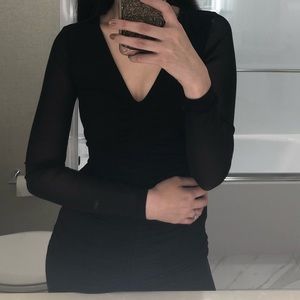 Black mini with Mesh Sleeves